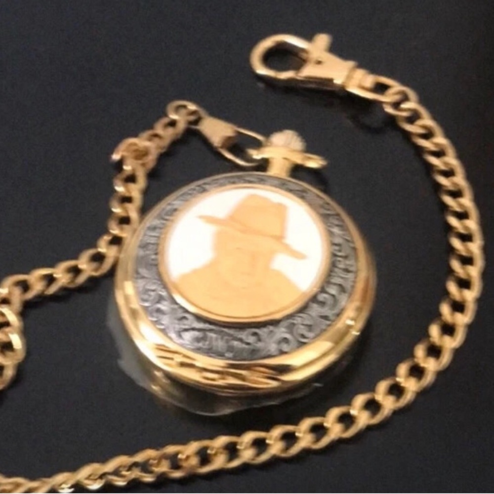 Franklin Mint John Wayne Pocket Watch